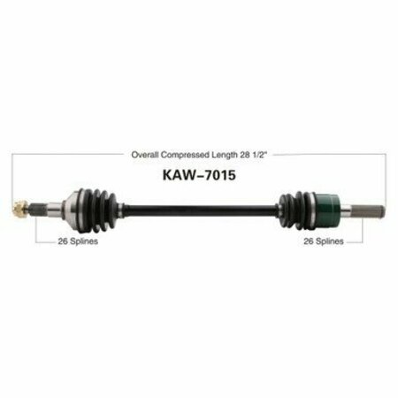 WIDE OPEN OE Replacement CV Axle for KAW FRONT L KRT750/800 TERYX KAW-7015